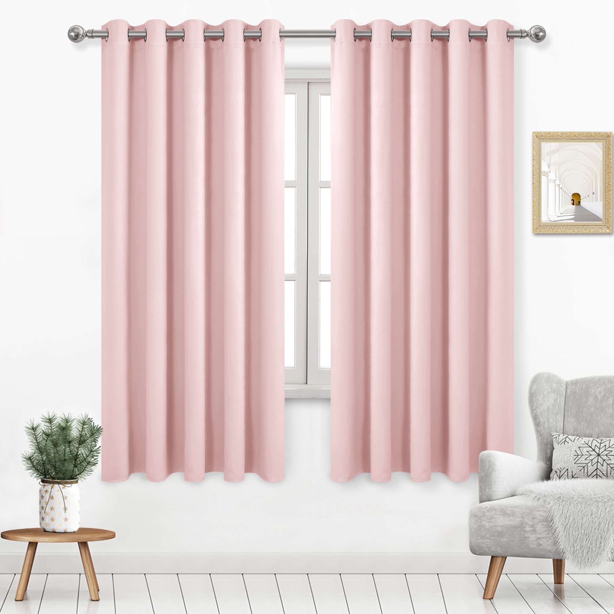 DWCN Grommet Blackout Curtains, Set of 2 Panels-11