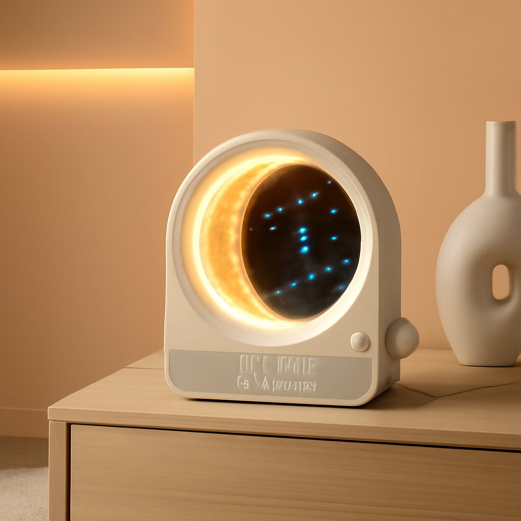 Sunrise Alarm Clock With Moon Lamp Dimmer Controller-0