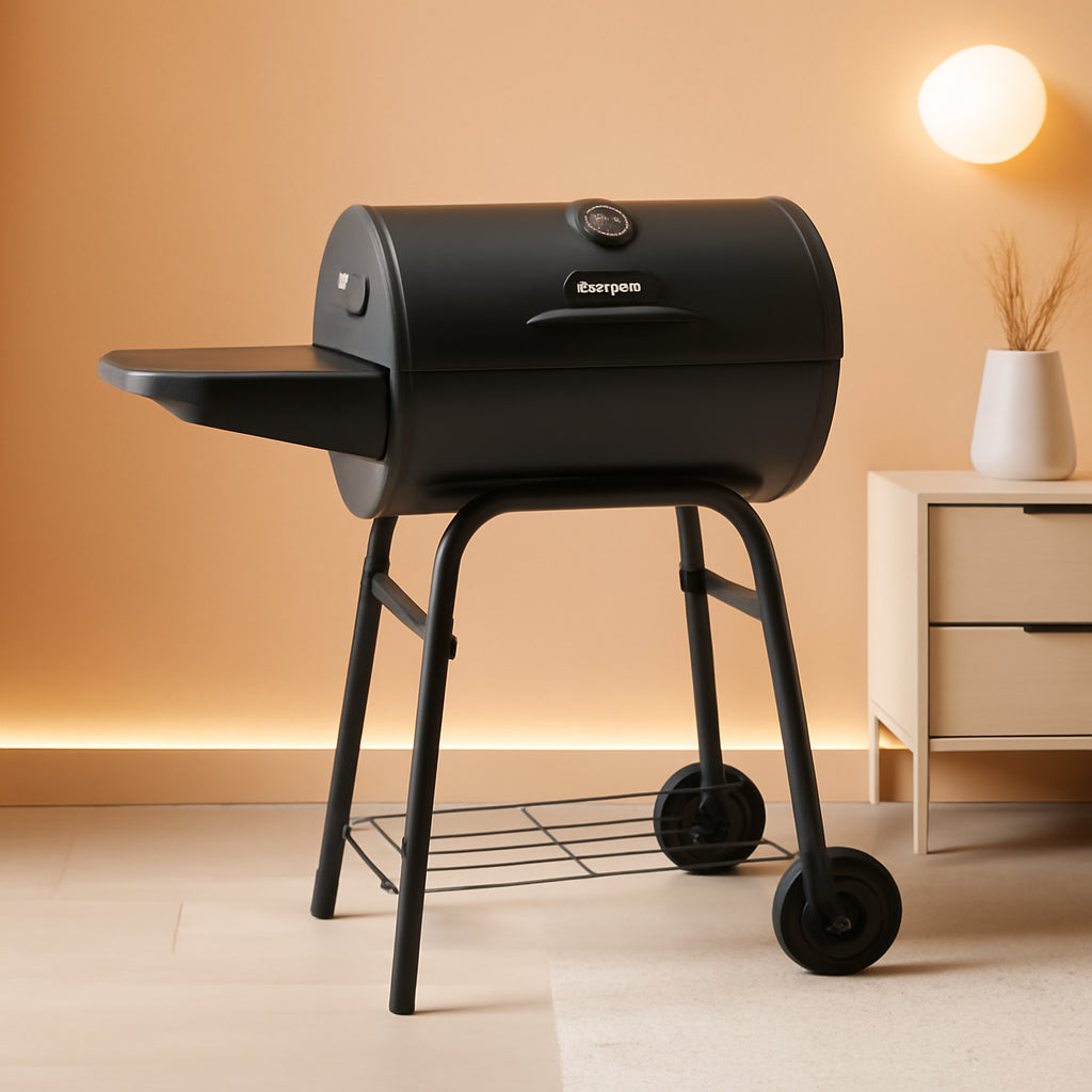 Gambler Charcoal Grill And Smoker 315 Sq In Matte Black