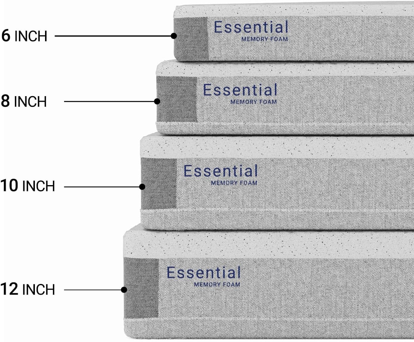 Essential 12 Inch Graphite Infused Memory Foam Mattress-2