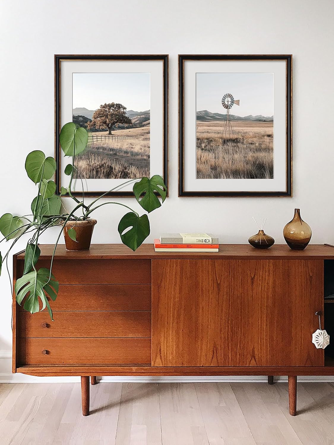 Framed Rustic Countryside Wall Art Set 16x20 Inches-1
