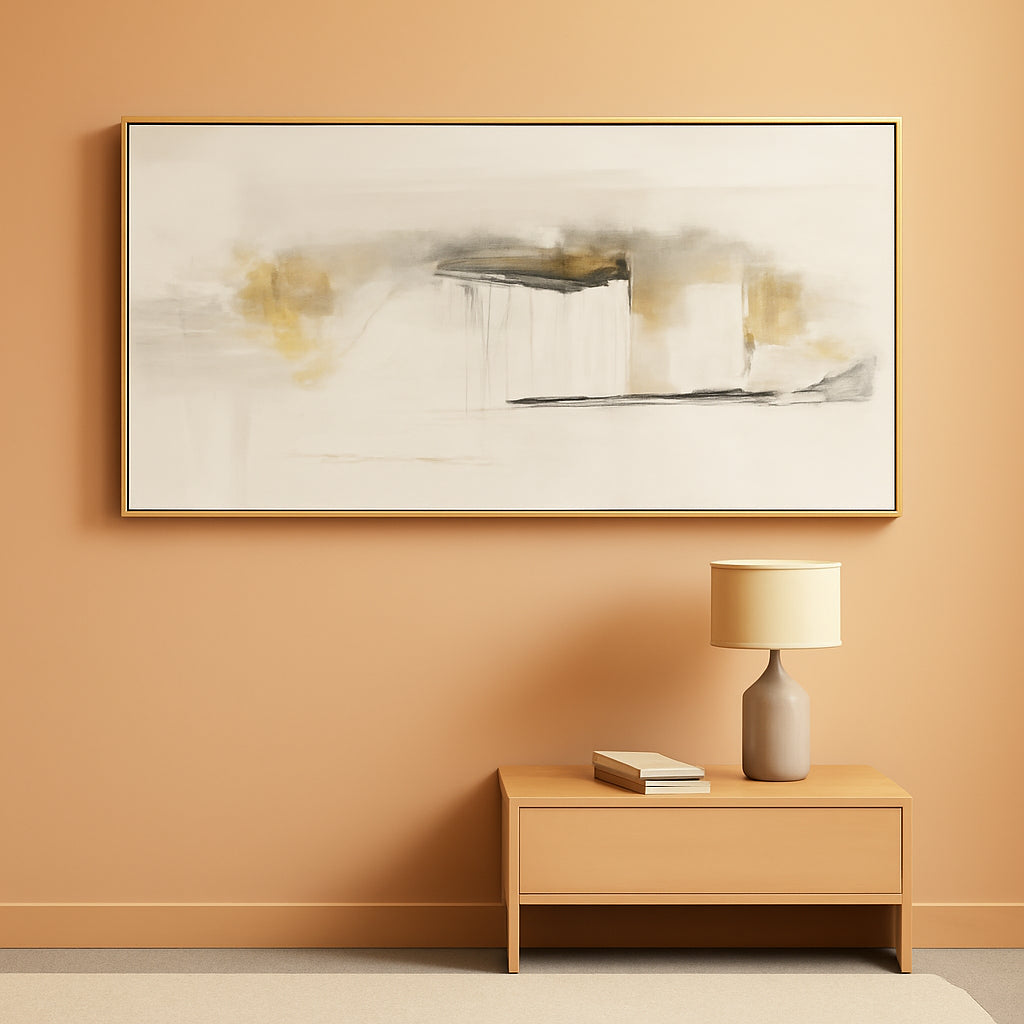 Multicolor Abstract Canvas Wall Art Twenty By Forty Inches Framed-0