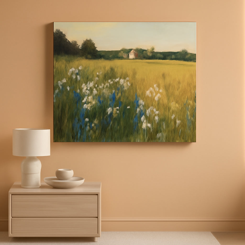 Pastoral Landscape Canvas Wall Art 40x20 Home Decorative-0