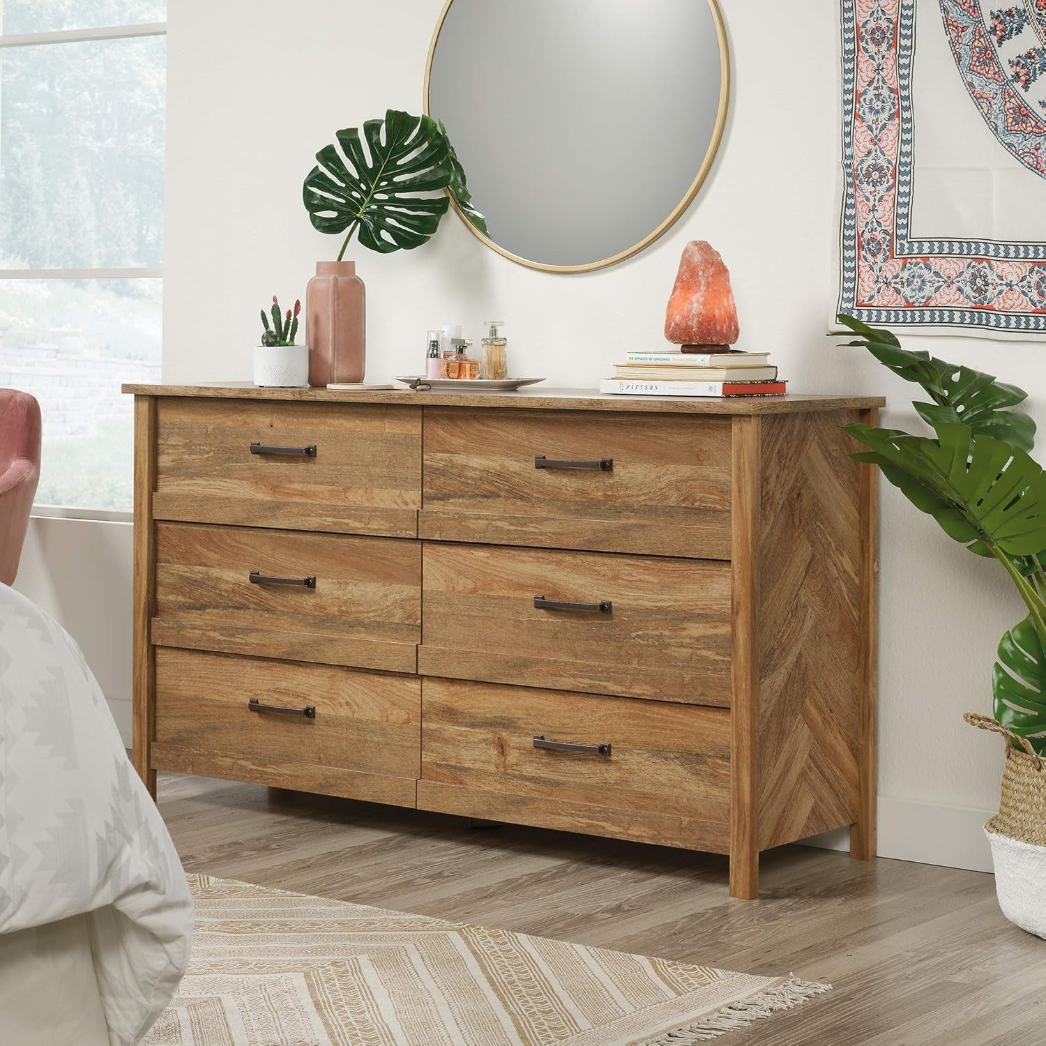 Sindoori Mango Premium Grade Hardwood 6 Drawer Dresser-1