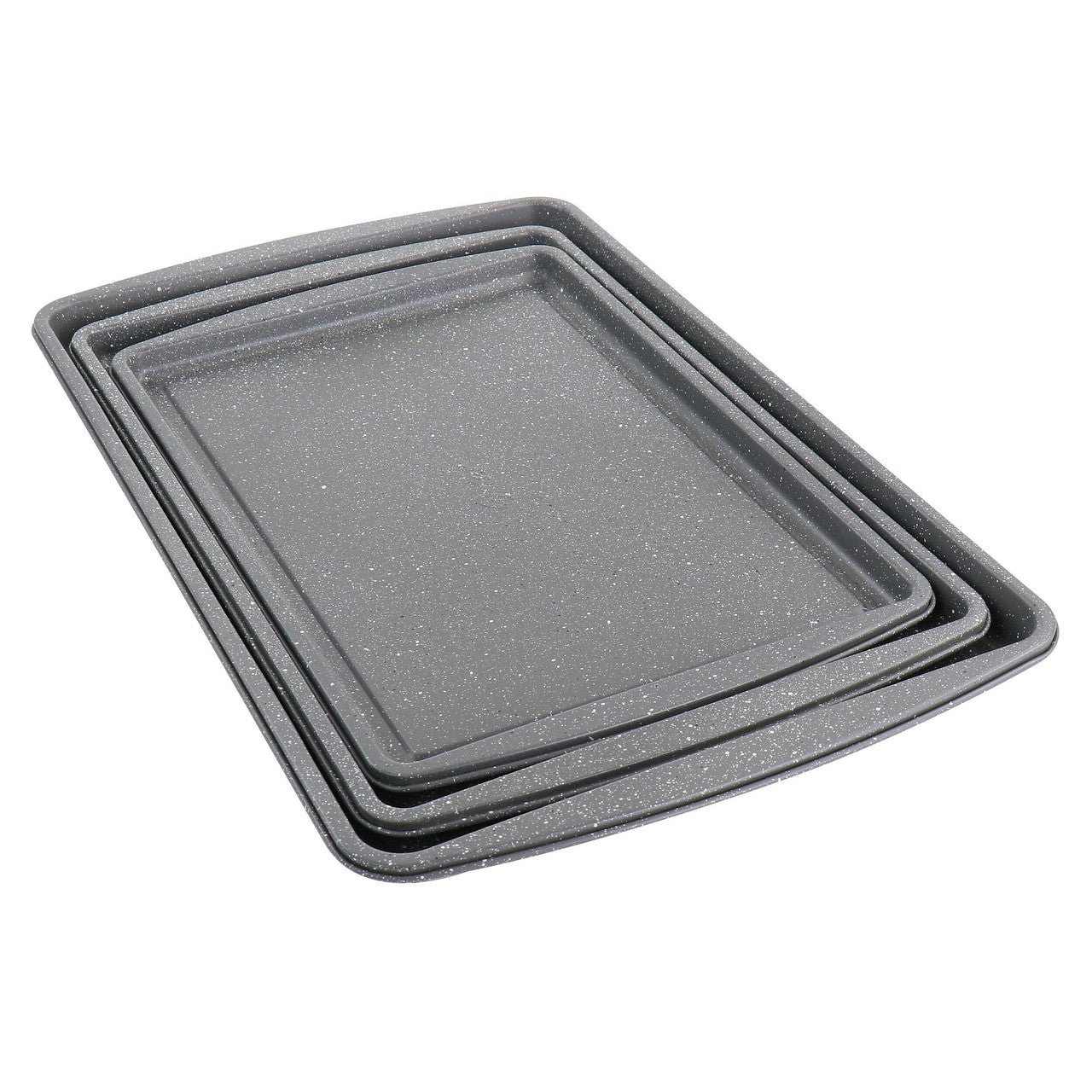 Oster 3 Piece Carbon Steel Cookie Sheet in Greystone-0