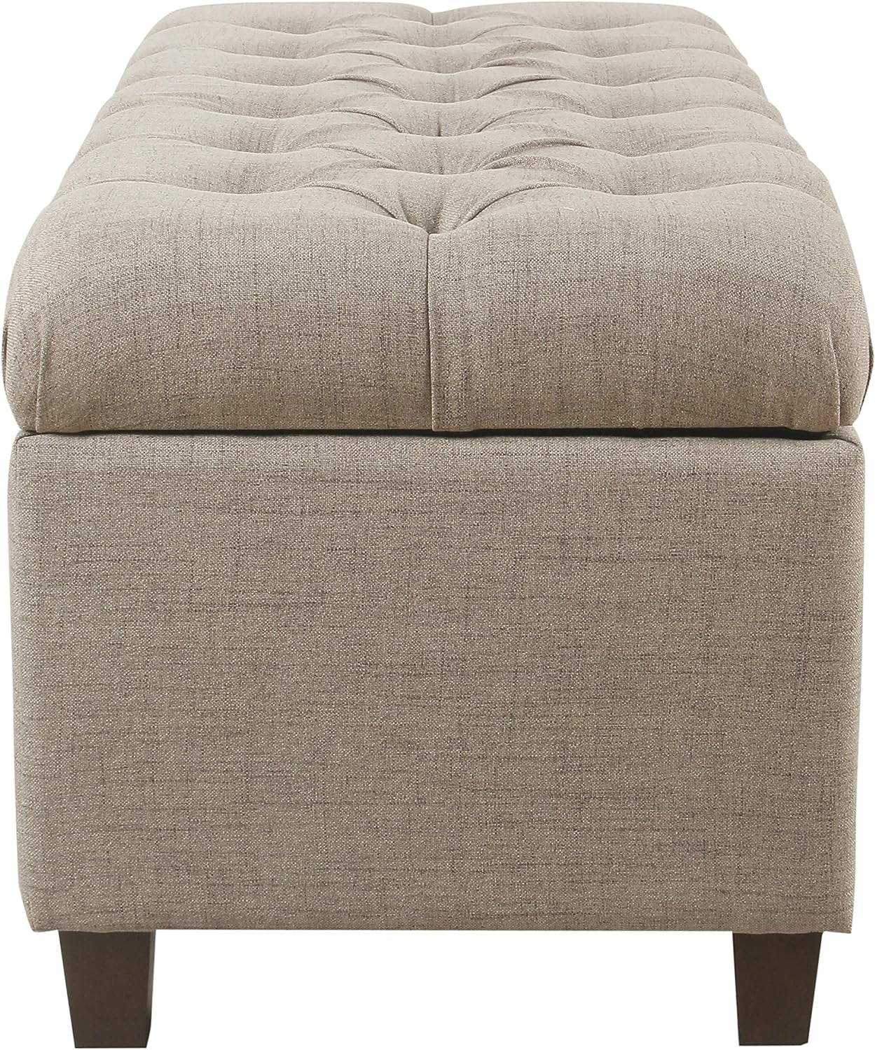 Tufted ExtraLarge Storage Ottoman Bench Hinged Lid-4