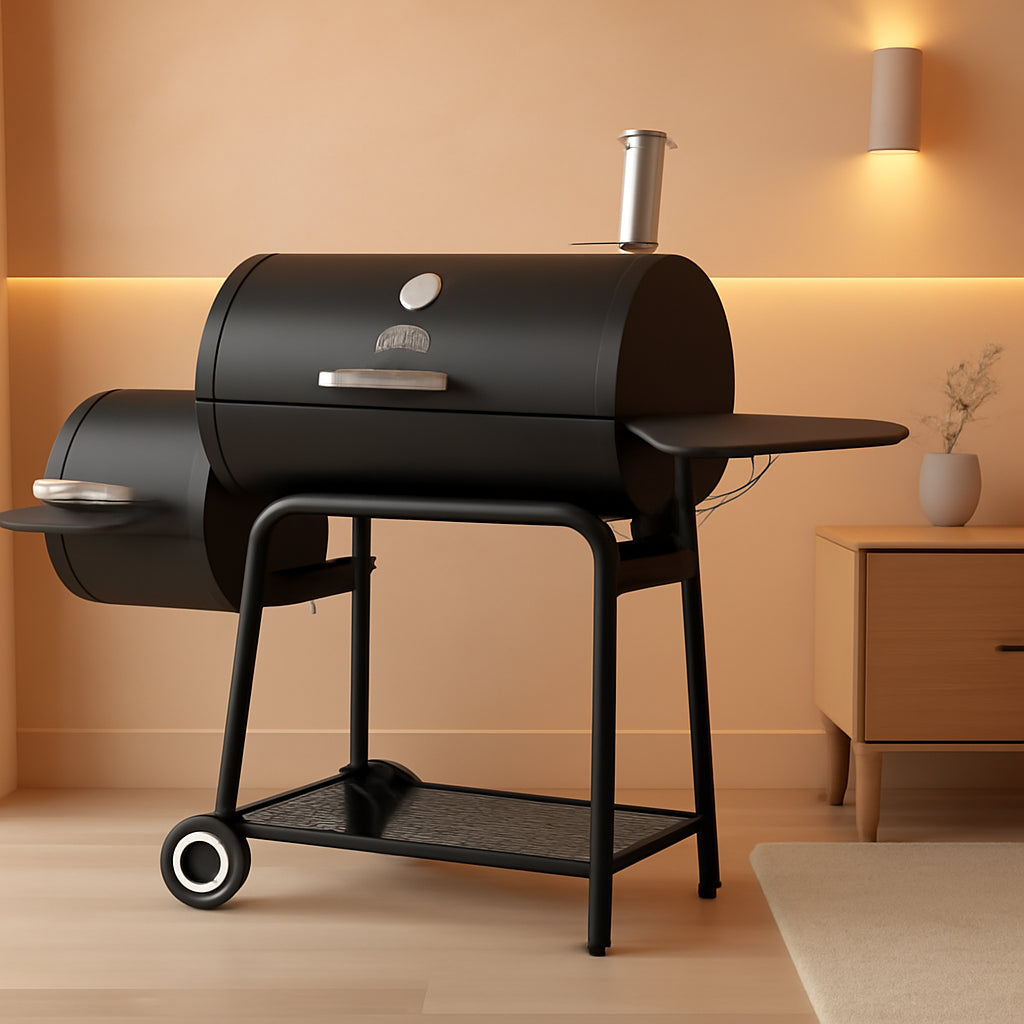 30 Inch Charcoal Outdoor Premium Off set Smoker Grill