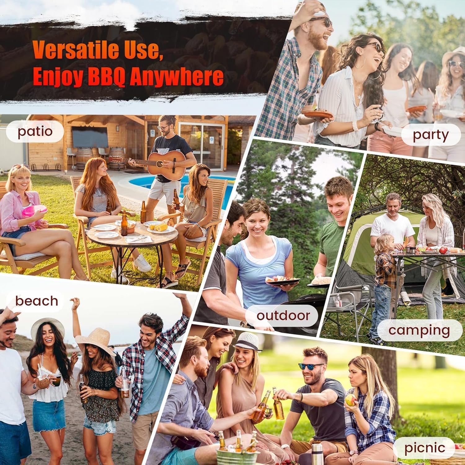Charcoal Grill With Offset Smoker 510 Sq In Capacity