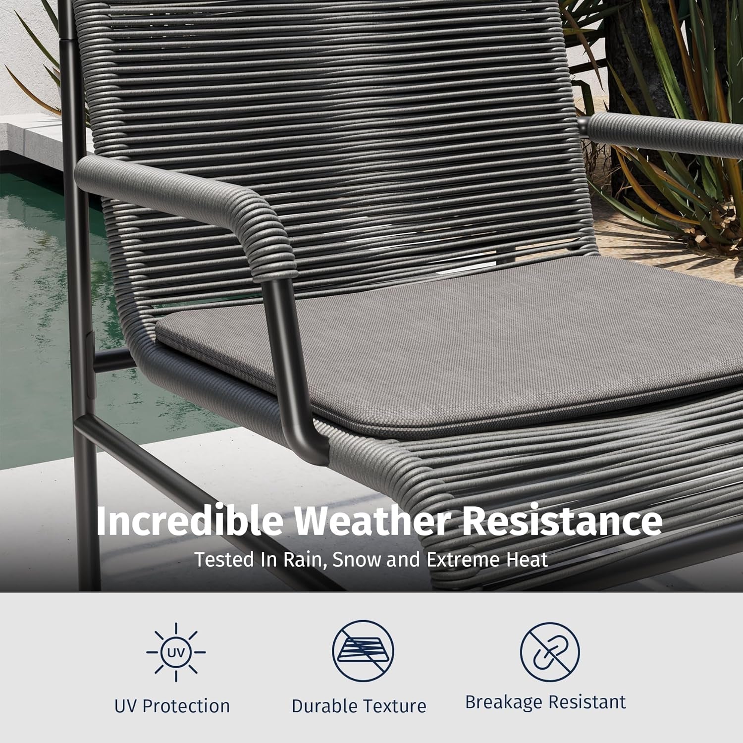 Stylish Four Piece Patio Furniture Set for Outdoor Comfort-4
