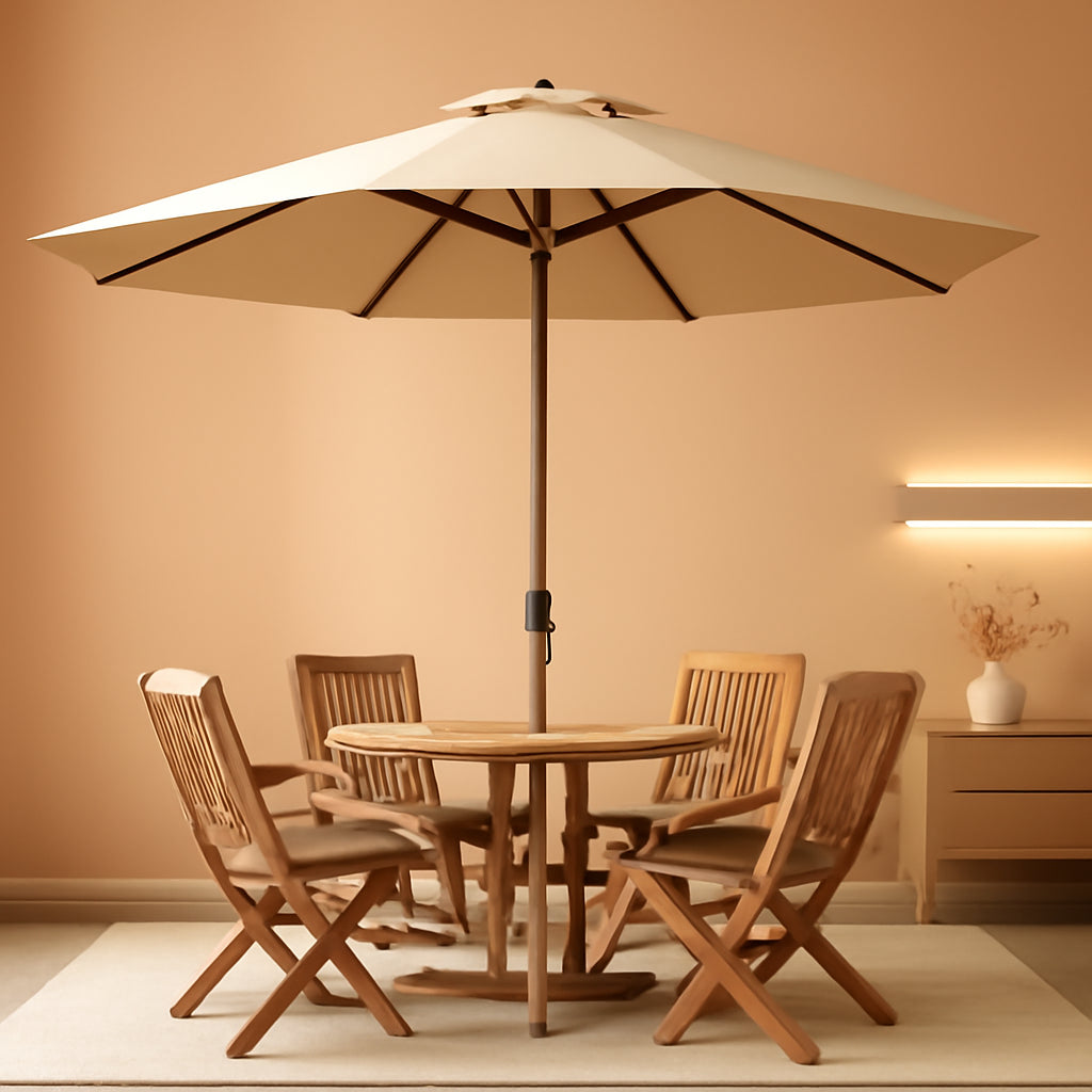 9 Foot Outdoor Patio Umbrella With Push Button Tilt-0