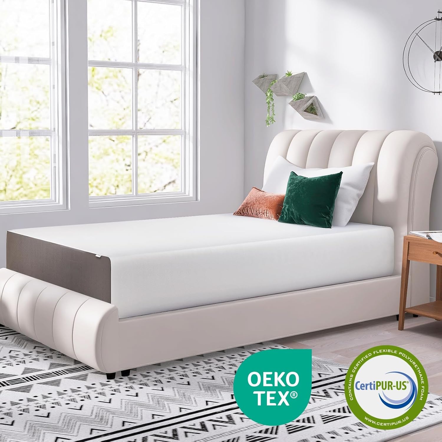 Memory Foam Mattress 12Inch Ultra Soft White Comfort-2
