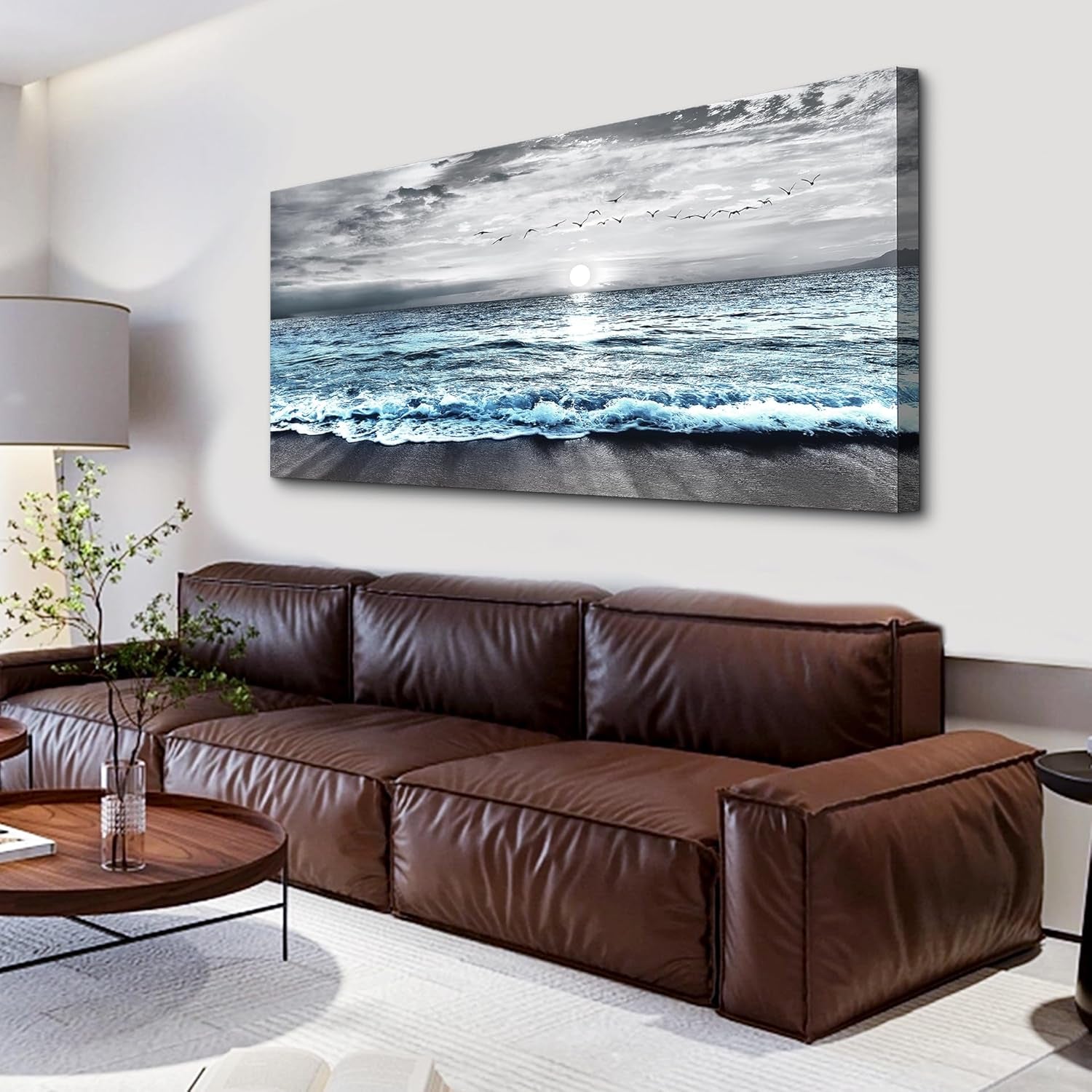 Black And White High Definition Giclee Canvas Wall Art 20x40 Inch-1