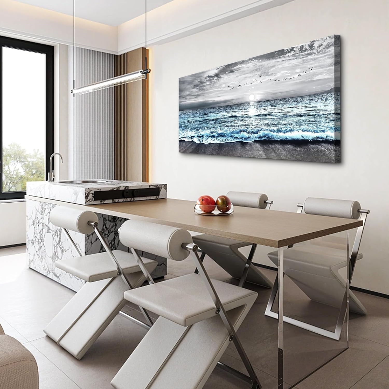 Black And White High Definition Giclee Canvas Wall Art 20x40 Inch-3