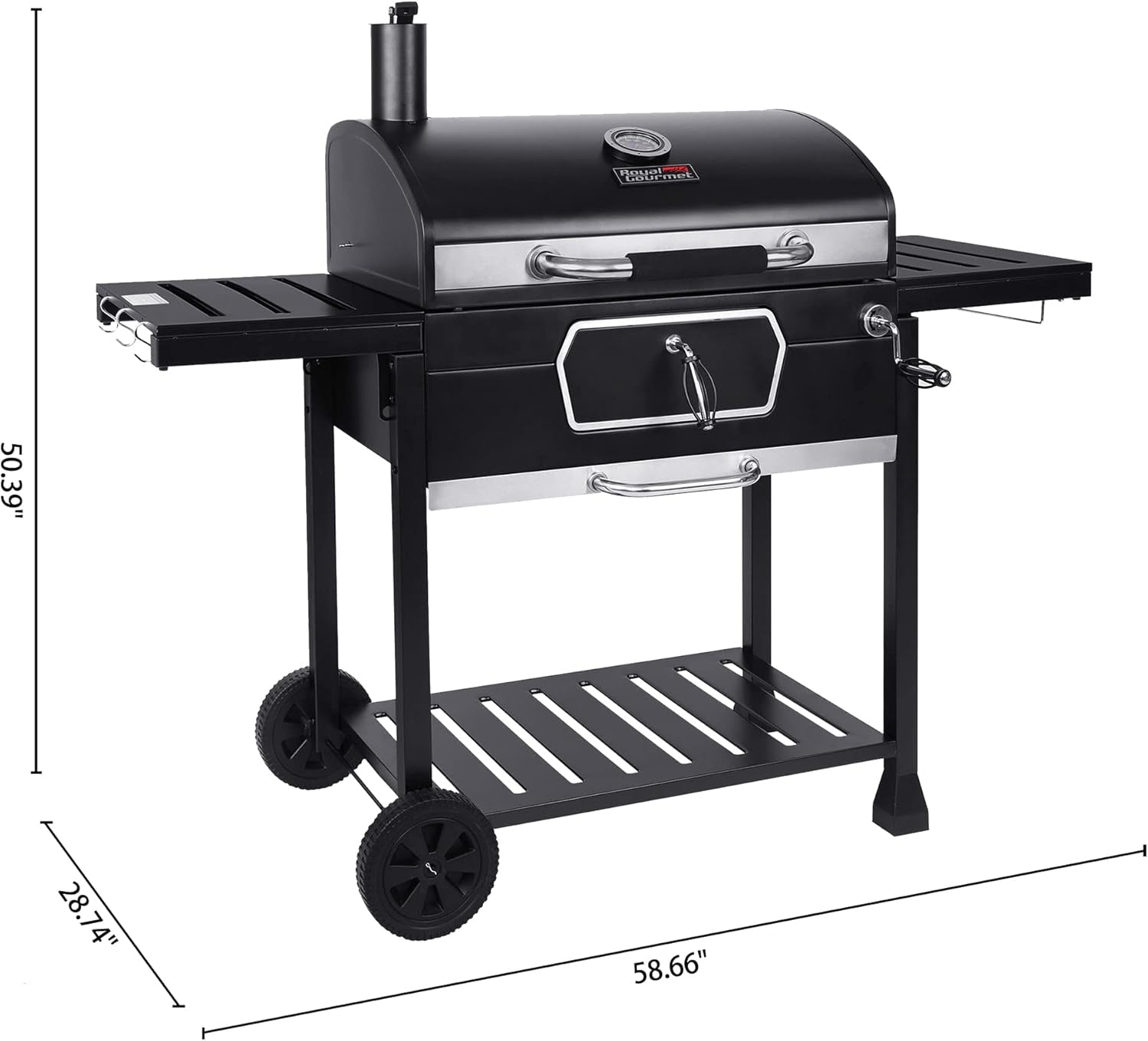Thirty Inch Charcoal Grill Black Patio Outdoor Cooking