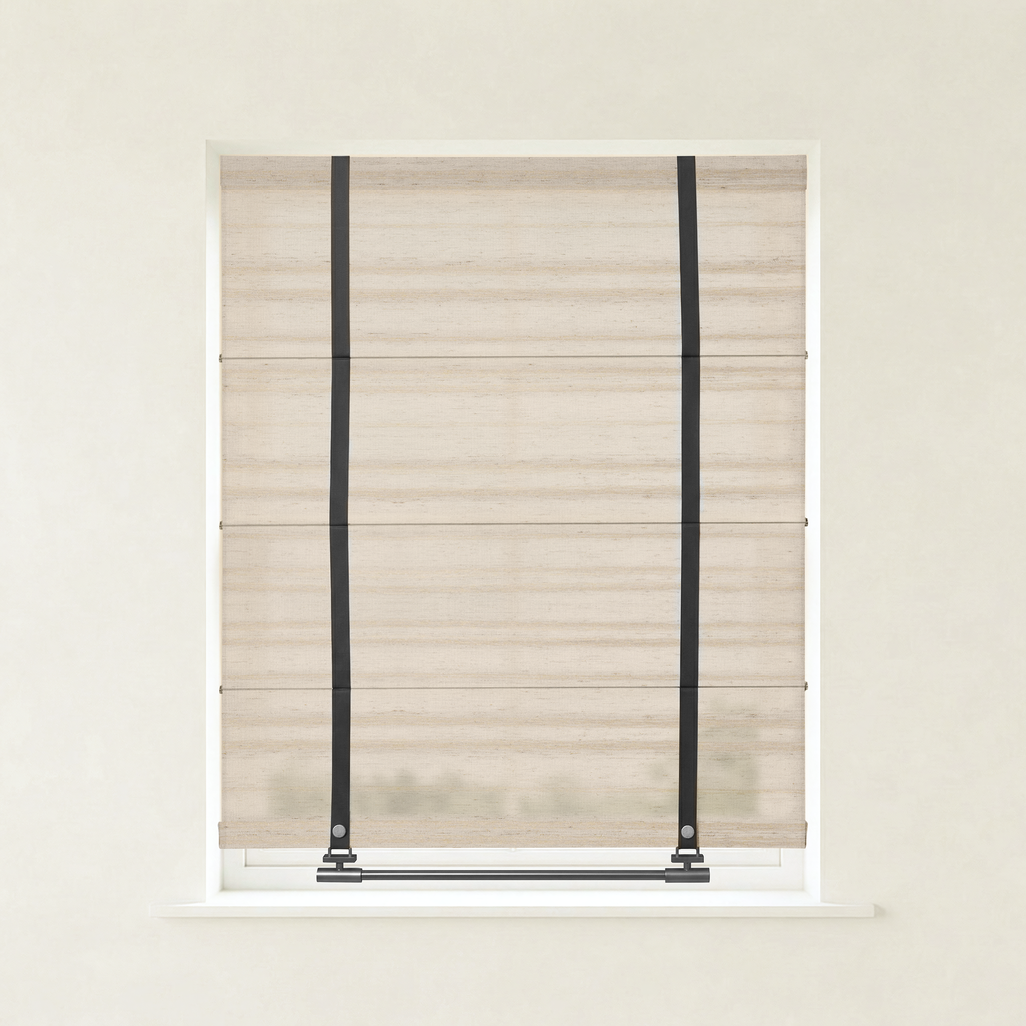 Beatrice Custom Linen Roman Shades-1