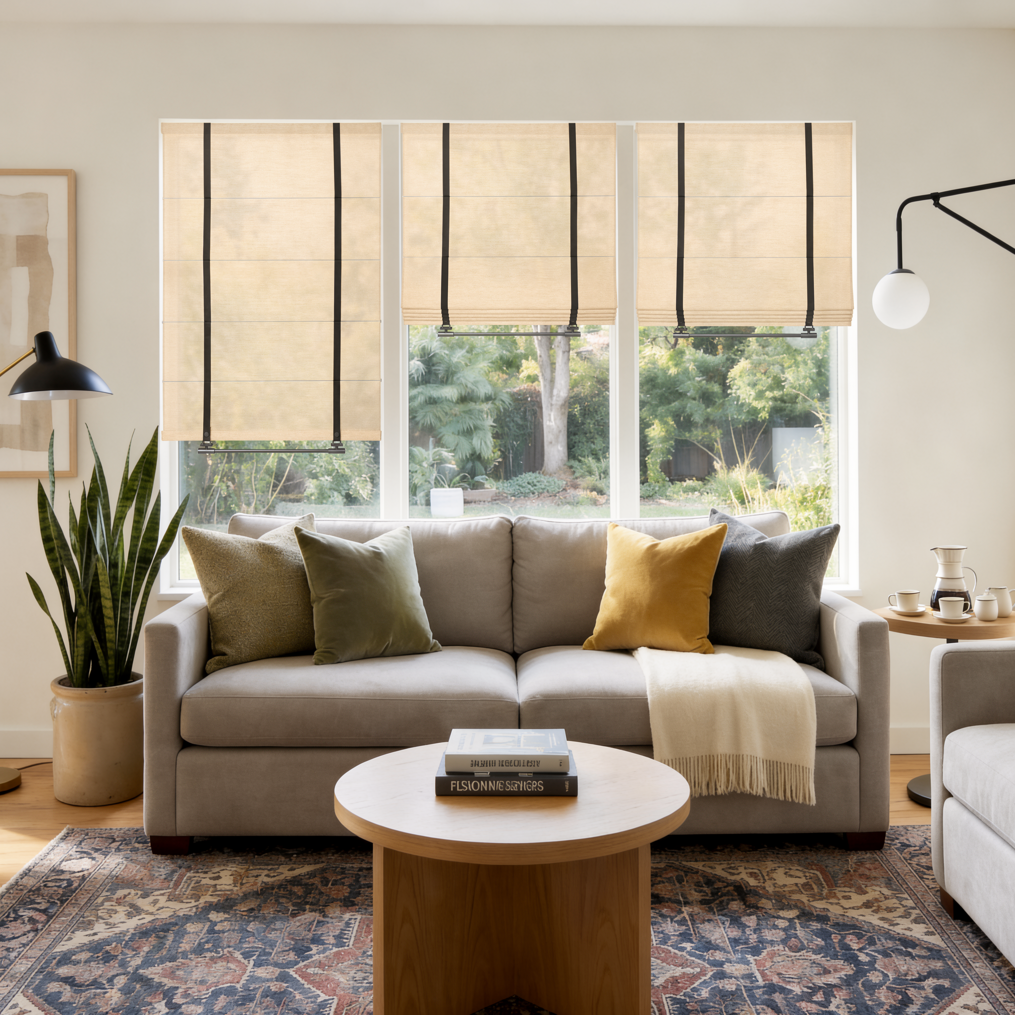 Freya Custom Linen Roman Shades-2