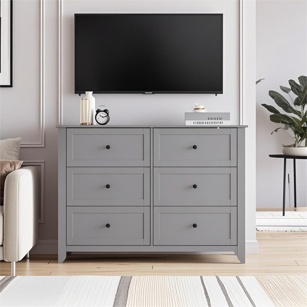 Grey Premium Contemporary Dresser With Organizers Storage-2