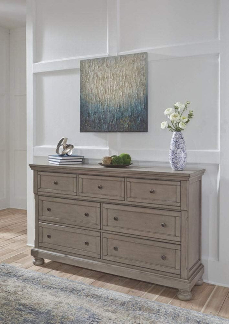 Lettner Modern Traditional 7 Drawer Dresser, Light Gray-3