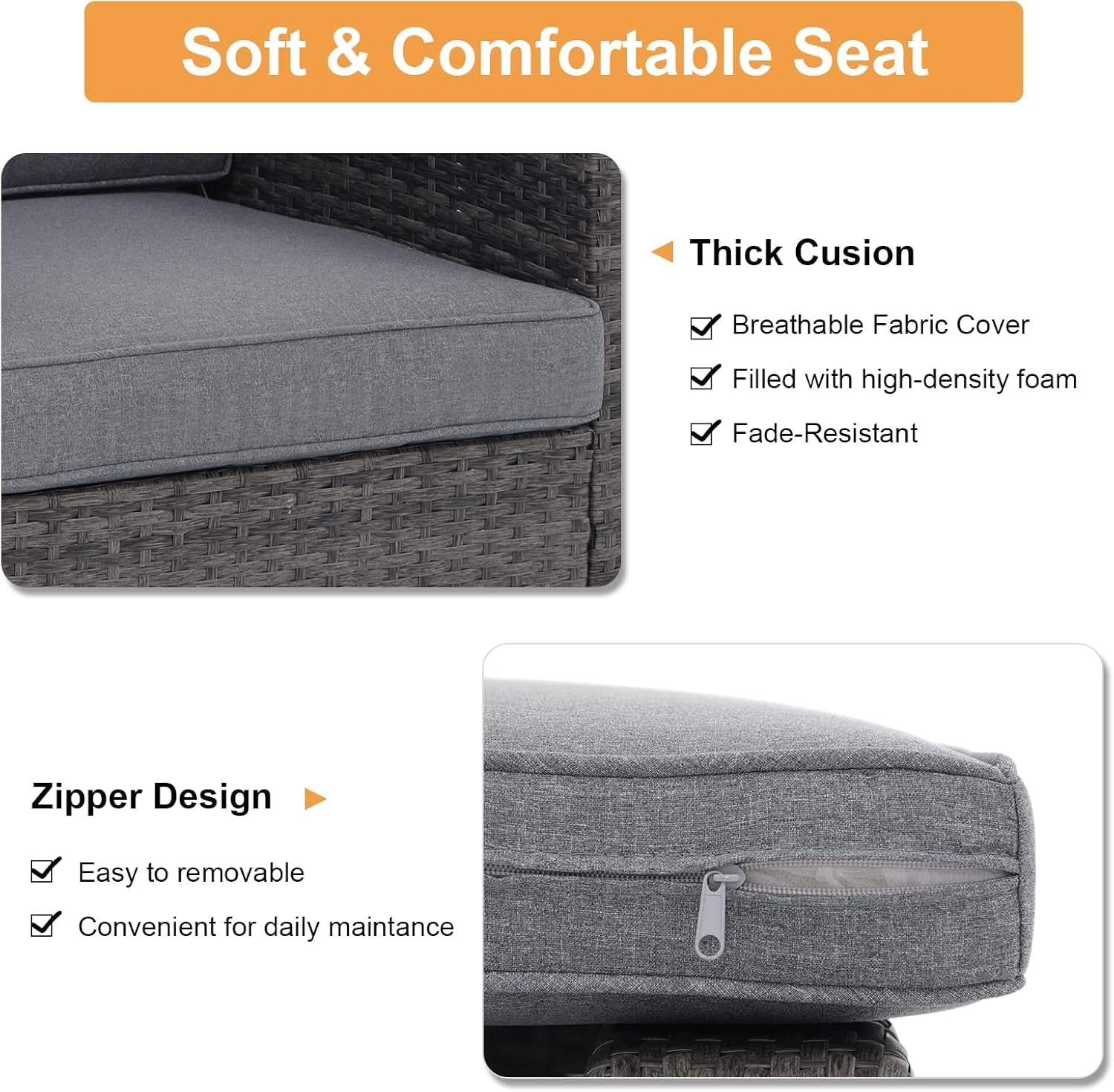 Outdoor Wicker Patio Furniture Set with Storage Box-3