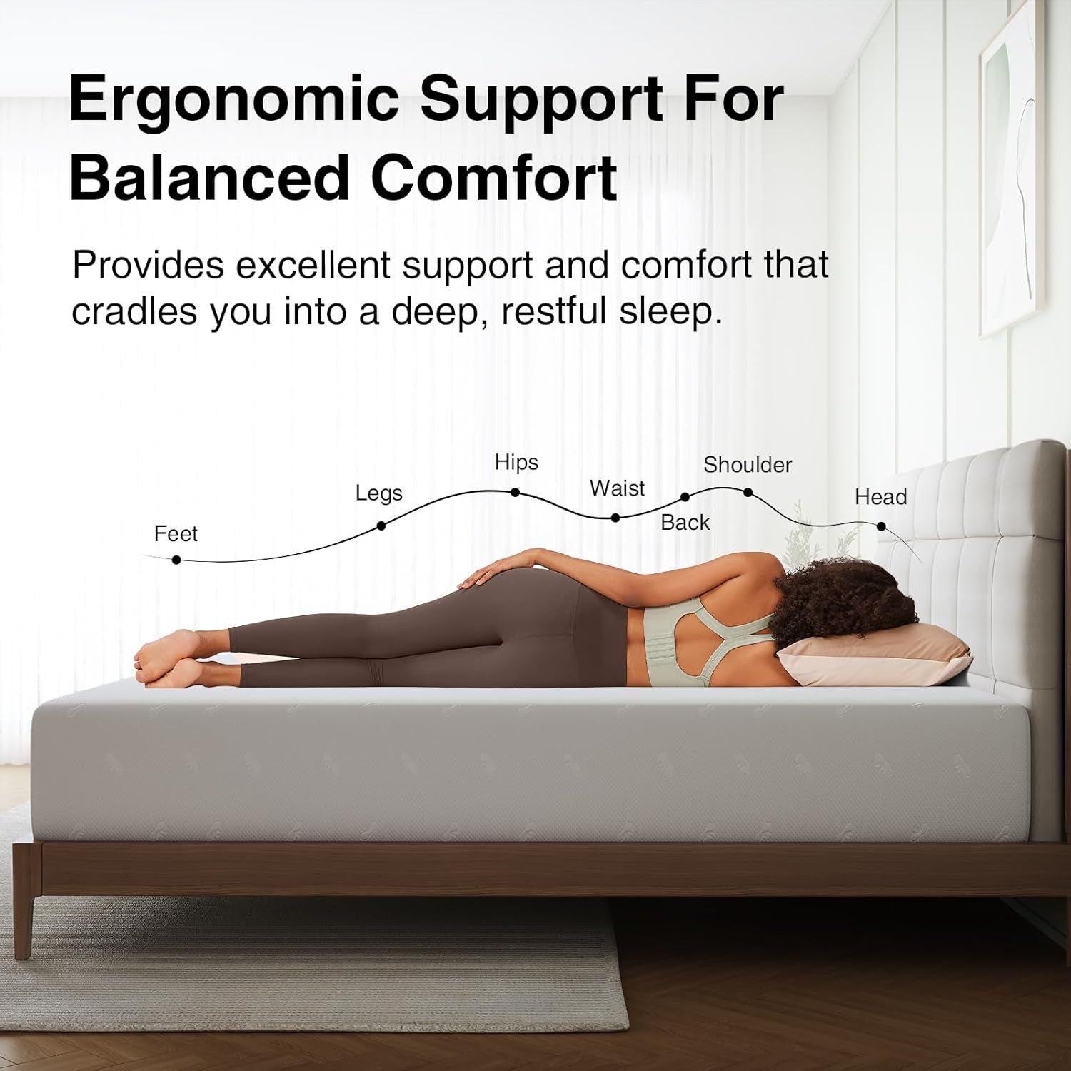 Memory Foam Full Mattress with Pressure Relief Support-2