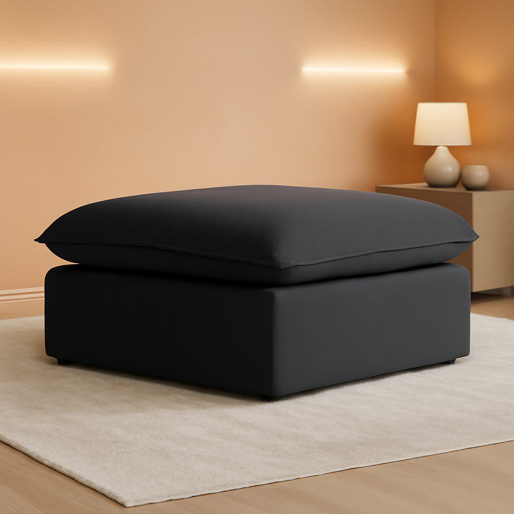 Black Storage Ottoman With Removable Cushion Covers-0