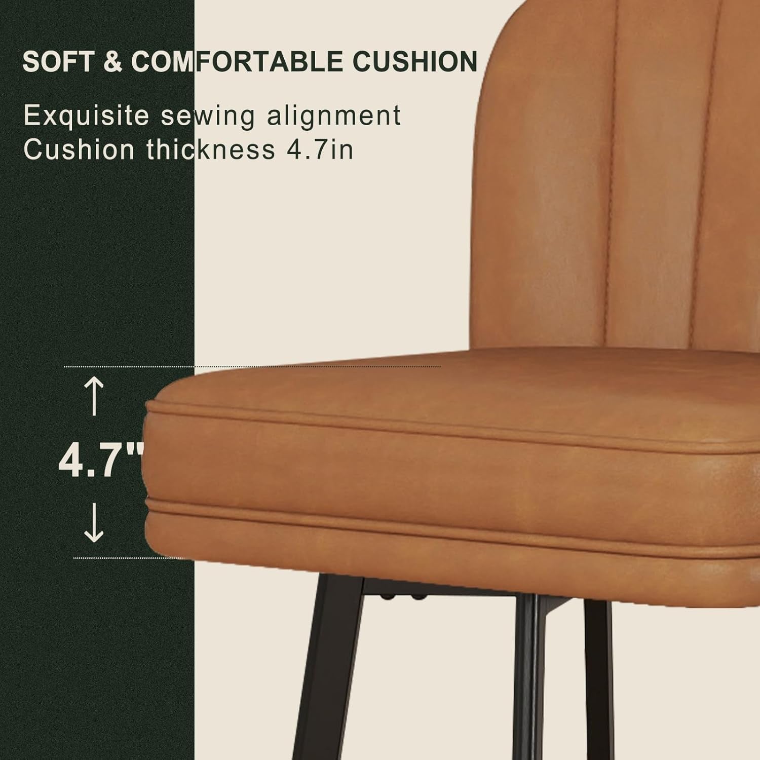 Modern Swivel Counter Height Bar Stools Set of Two-3