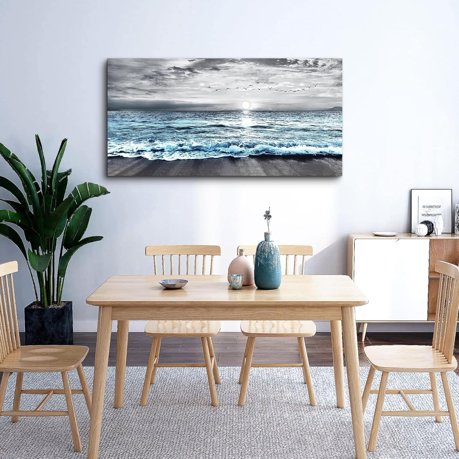 Black And White High Definition Giclee Canvas Wall Art 20x40 Inch-2