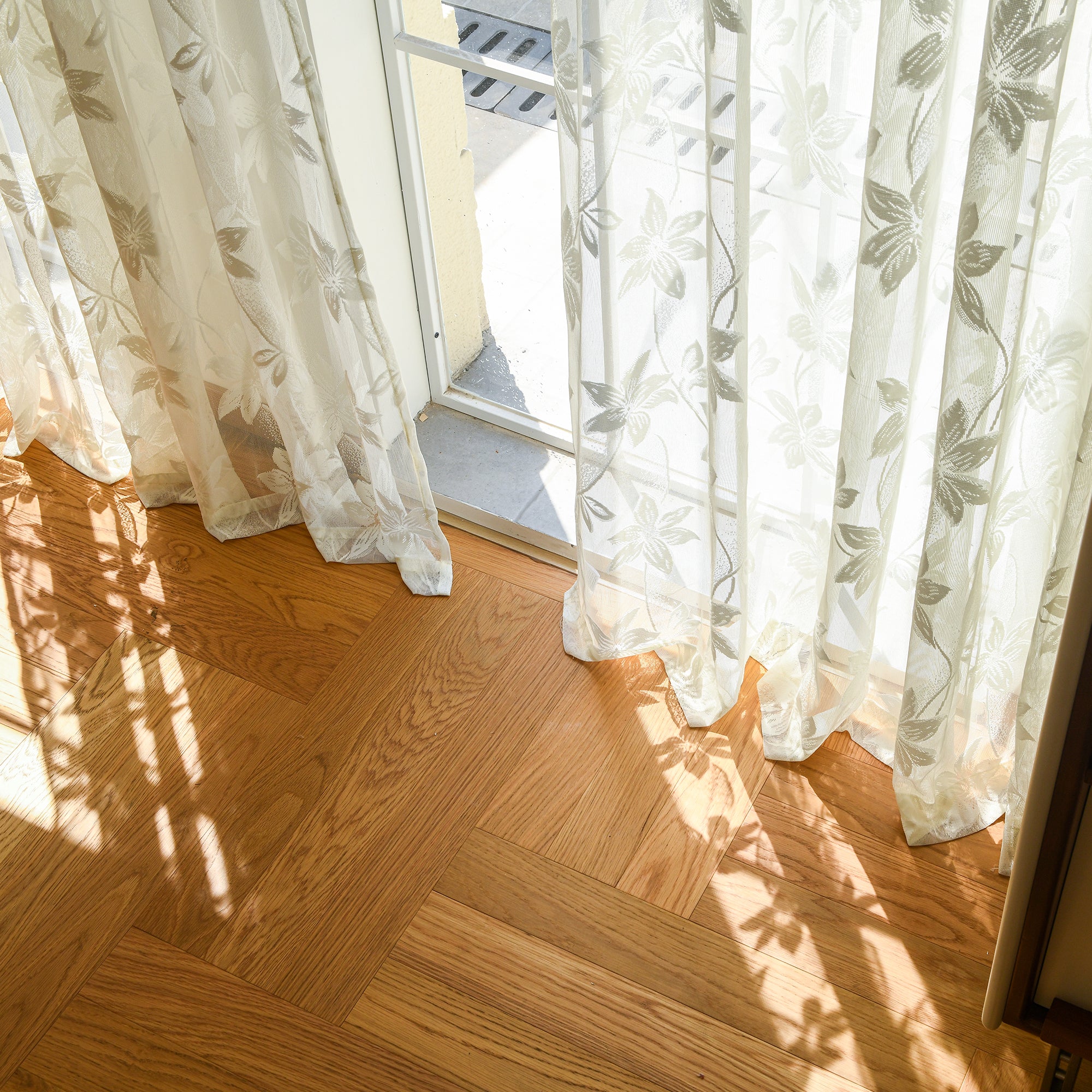 Custom Semi-Sheer Lace Voile Curtains-4
