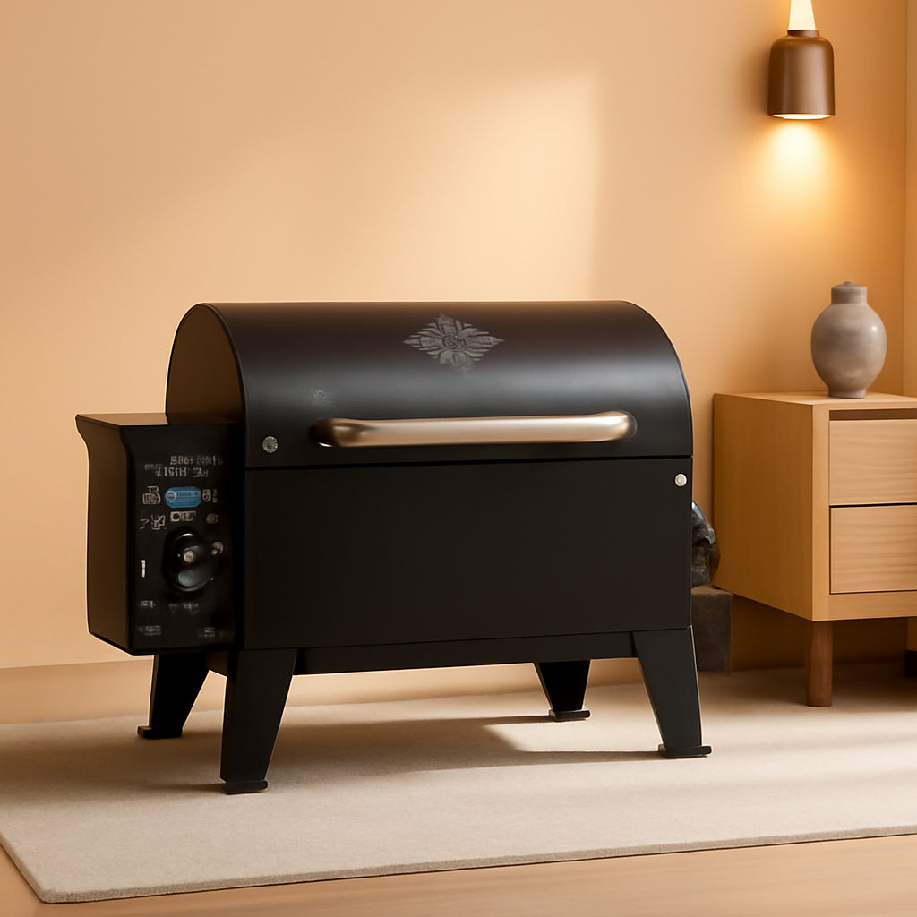 PB150PPG Table Top Pellet Grill Black Porcelain Coated