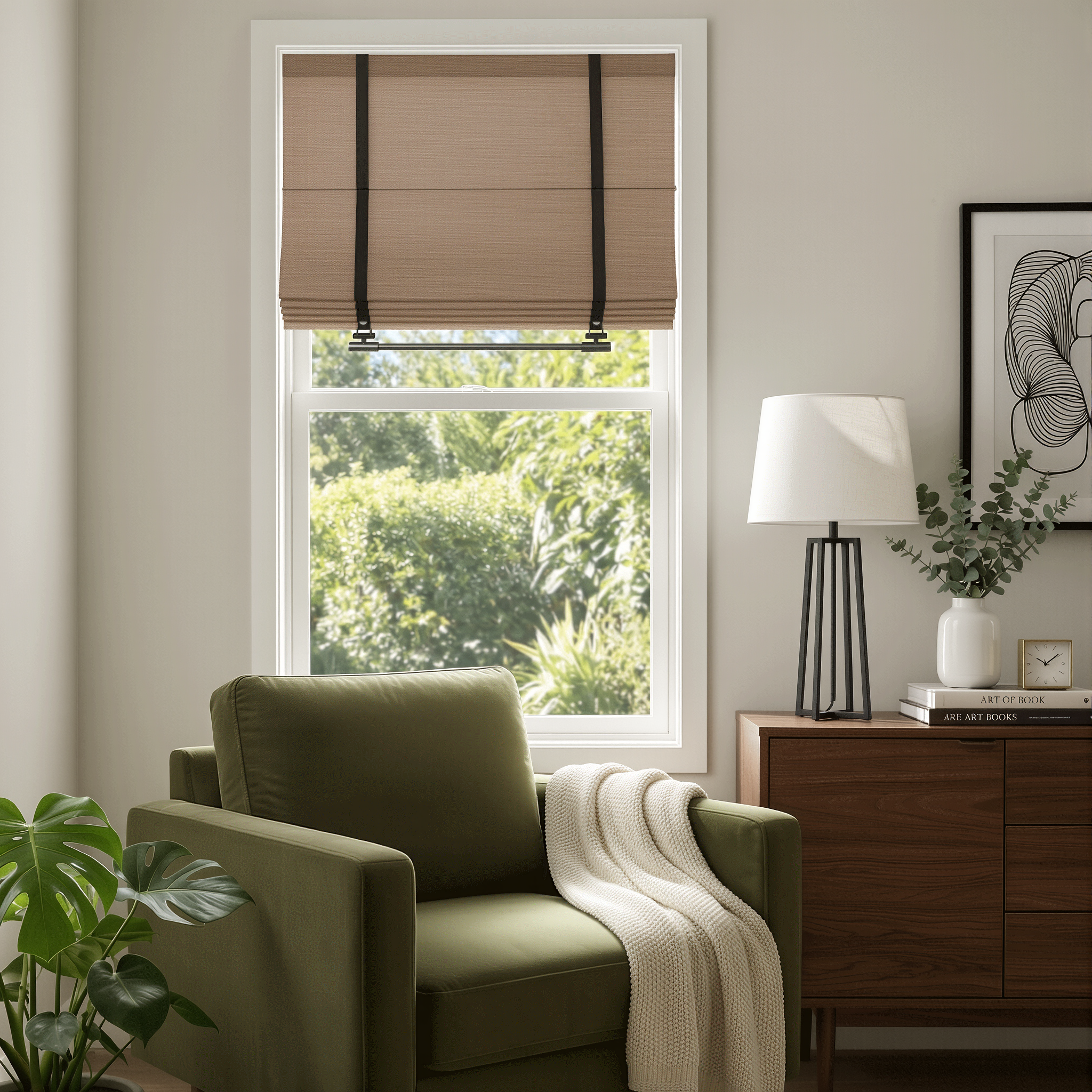 Ophelia Custom Linen Roman Shades-2
