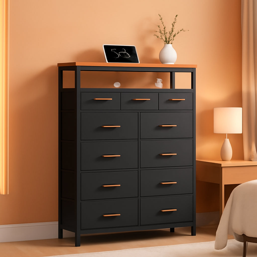 Dresser With Integrated Charging Station 59Inch Tall-0