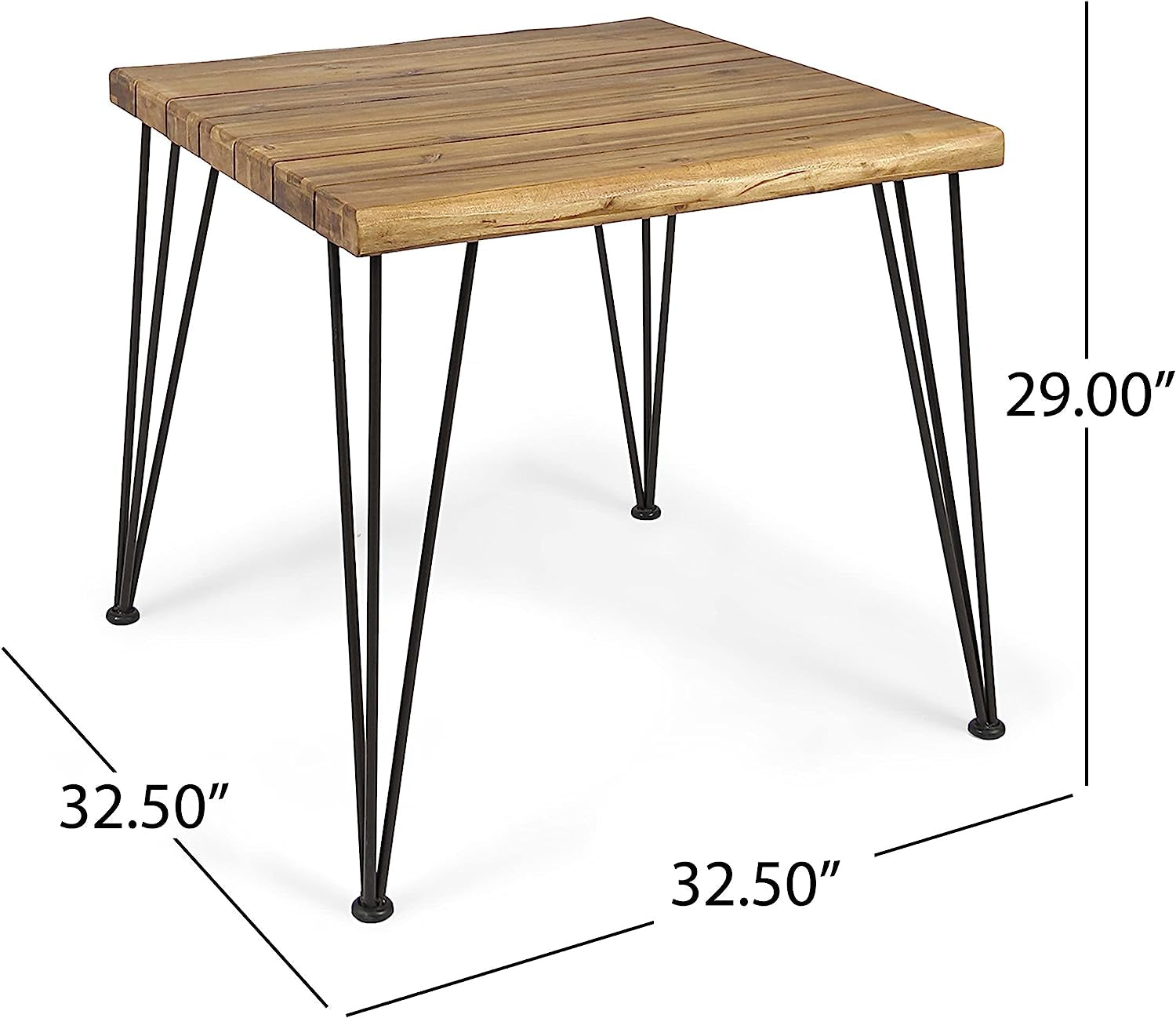 Industrial Acacia Wood Dining Table-2