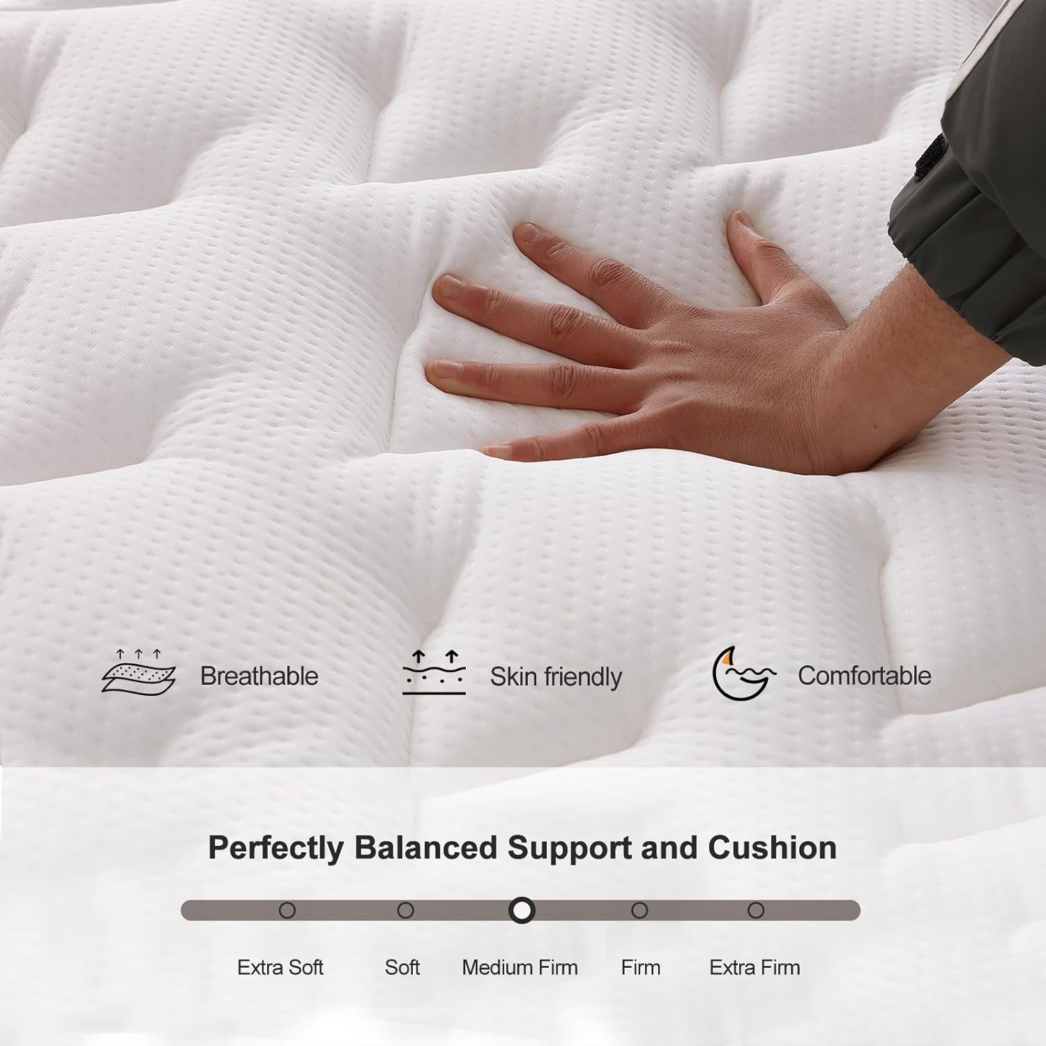 10 Inch Hybrid Queen Mattress with Pocket Springs Comfort-3