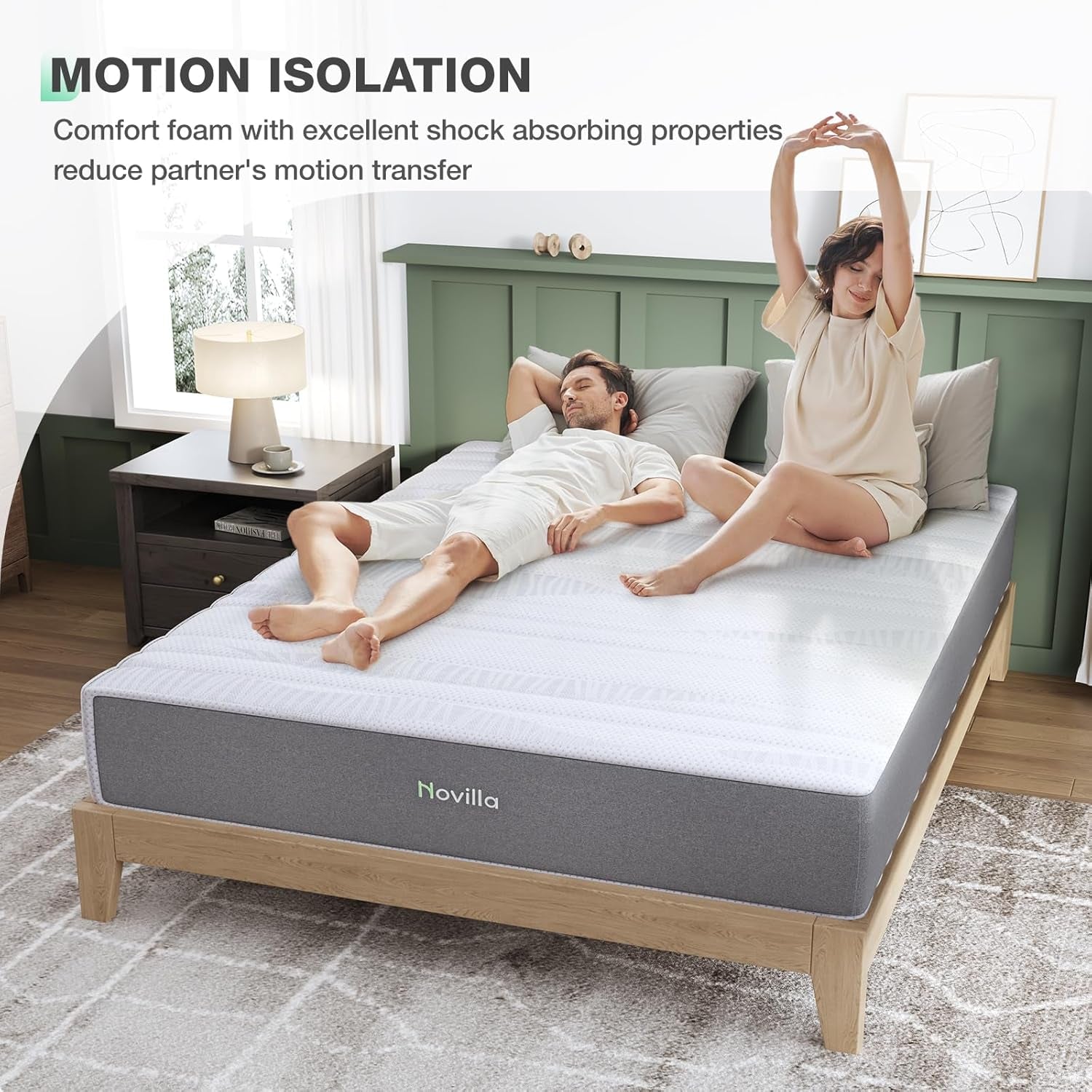 Cooling Gel Twin Memory Foam Mattress Medium Firm Comfort-3