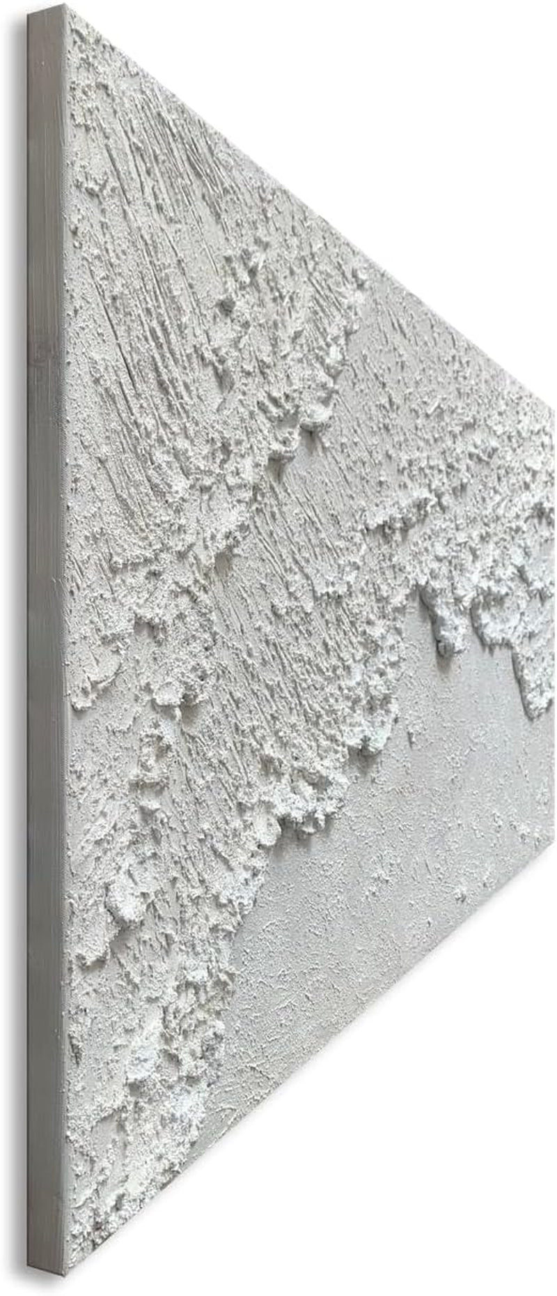 White Textured Oceanic Wave Wall Art 120 By 60 Centimeters-1