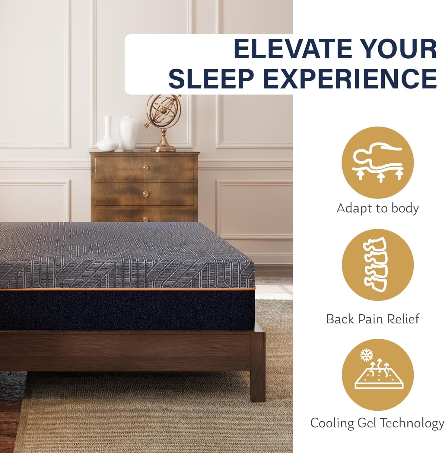 Queen Twelve Inches Gel Cooling Technology Pro Mattress-4