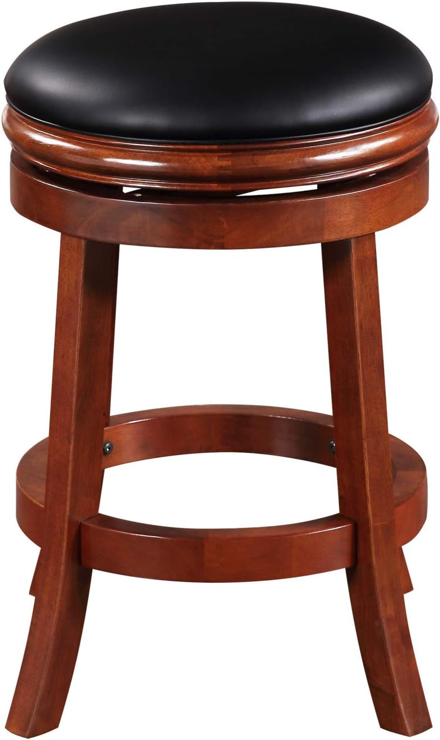 Backless Counter Height Bar Stool 24 Inch Cherry Color-3