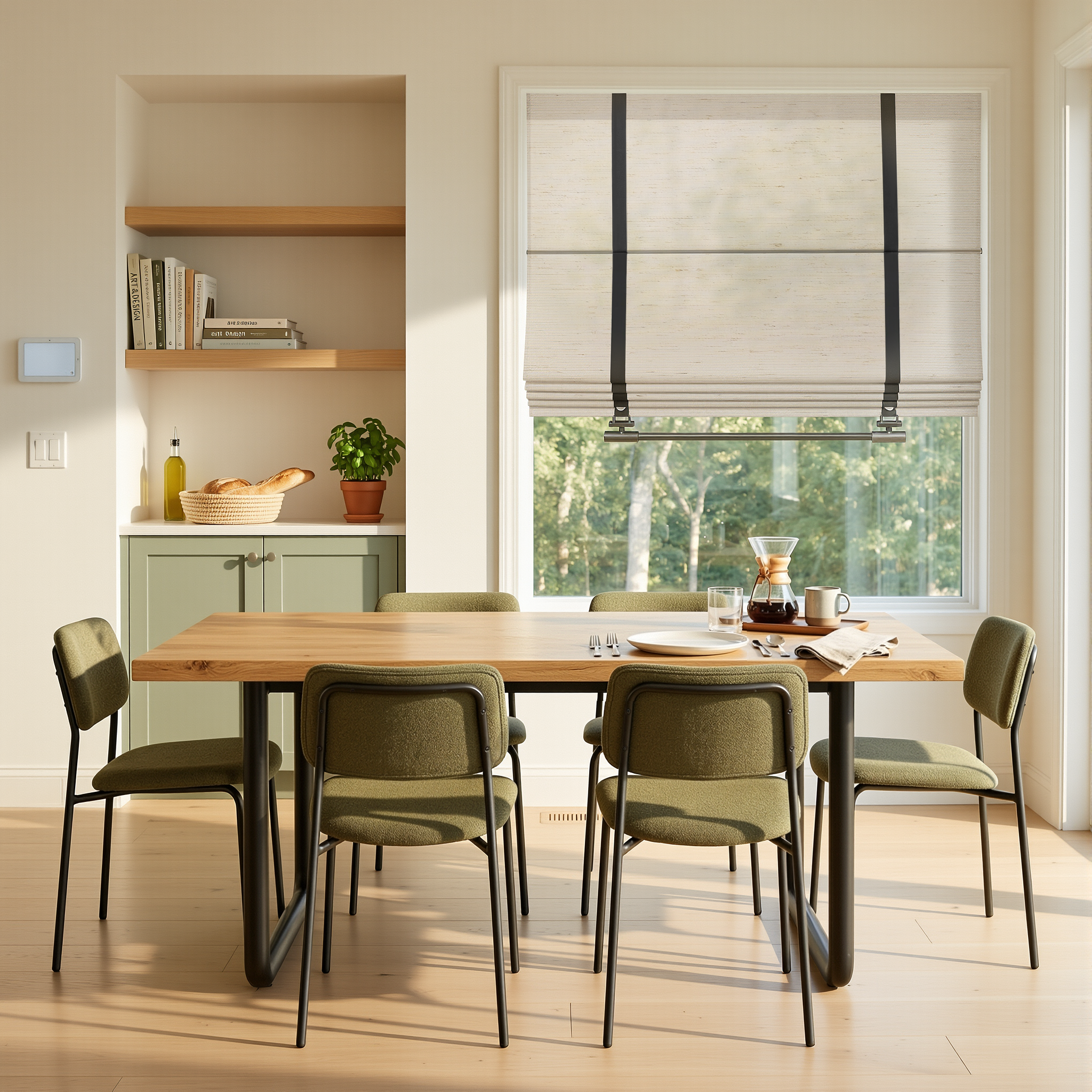 Seraphina Custom Linen Roman Shades-3