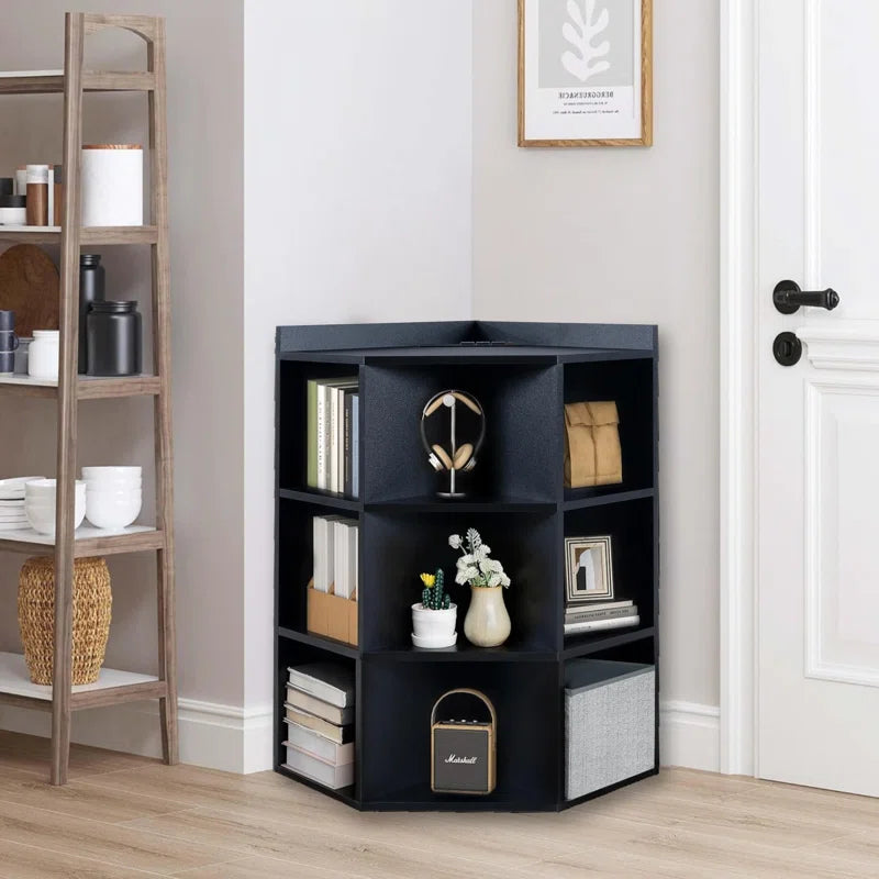 Corner Cabinet StorageUnit With USB Ports And Outlets-1