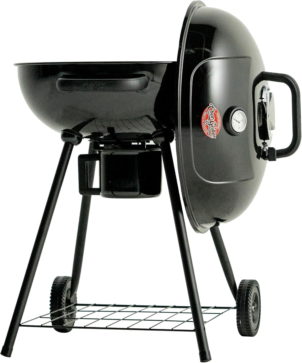 22-Inch Black Porcelain-Coated Kettle Grill And Smoker
