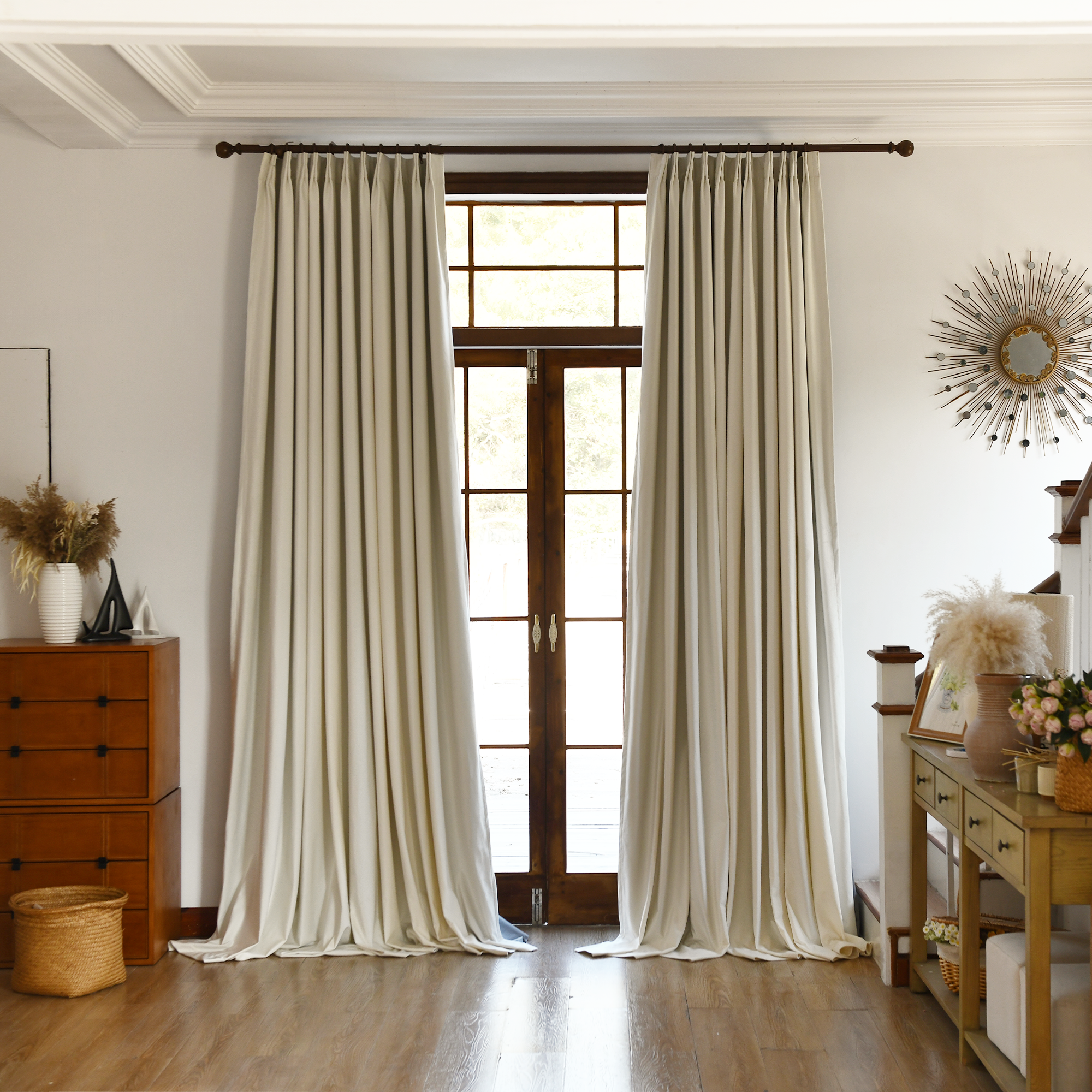 Custom Premium Velvet Blackout Curtains-0