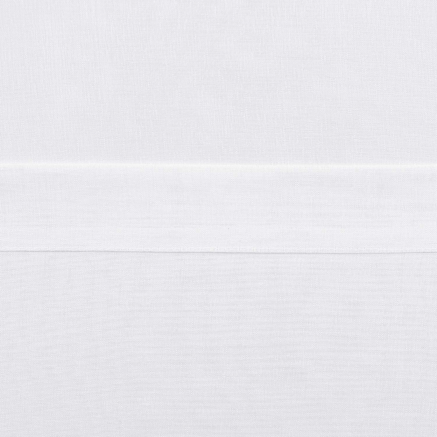 DWCN Faux Linen Sheer Curtains, Set of 2 Panels