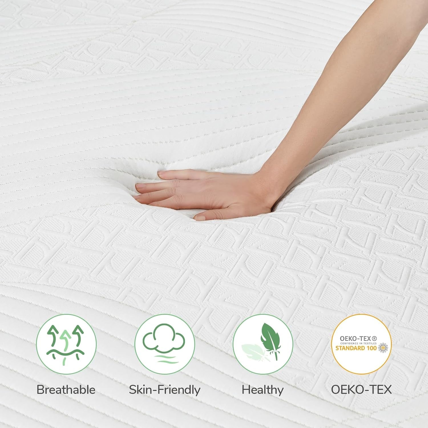Cooling Memory Foam Queen Mattress for Back Pain Relief-3