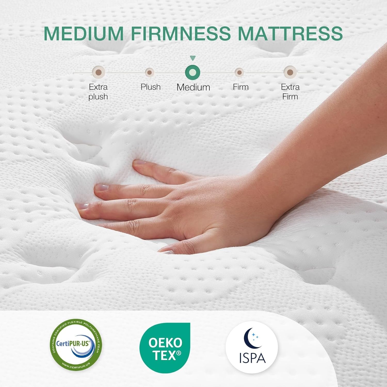 12 Inch Hybrid Queen Mattress with Gel Foam Comfort-4
