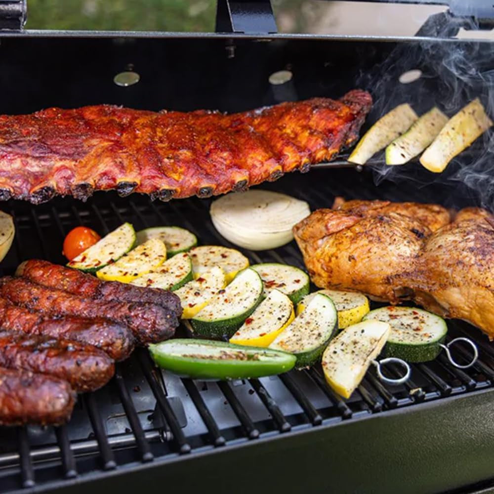PB440FB1 Pellet Grill 482 Square Inches Black Porcelain Grids