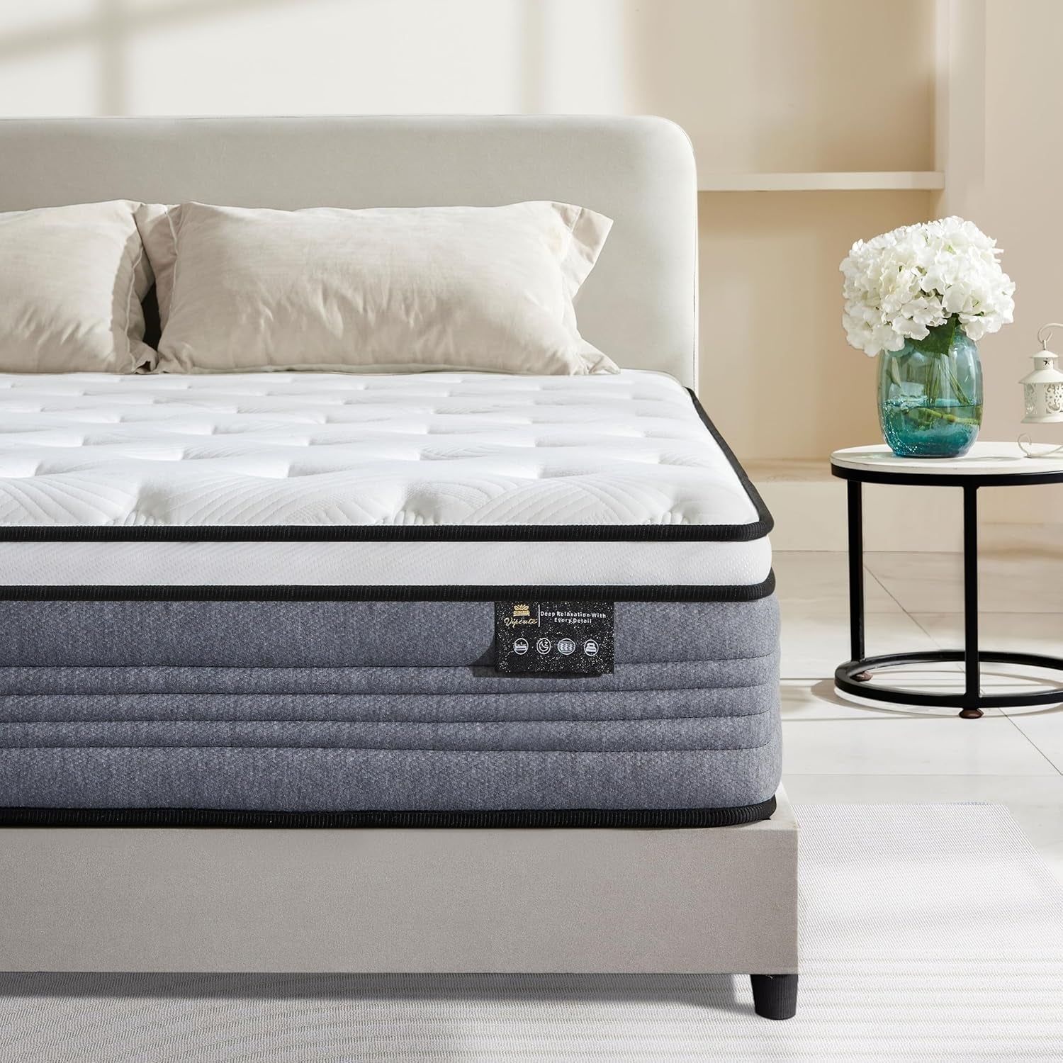 Queen Hybrid Mattress 12 Inch Gel Memory Foam For Support-0
