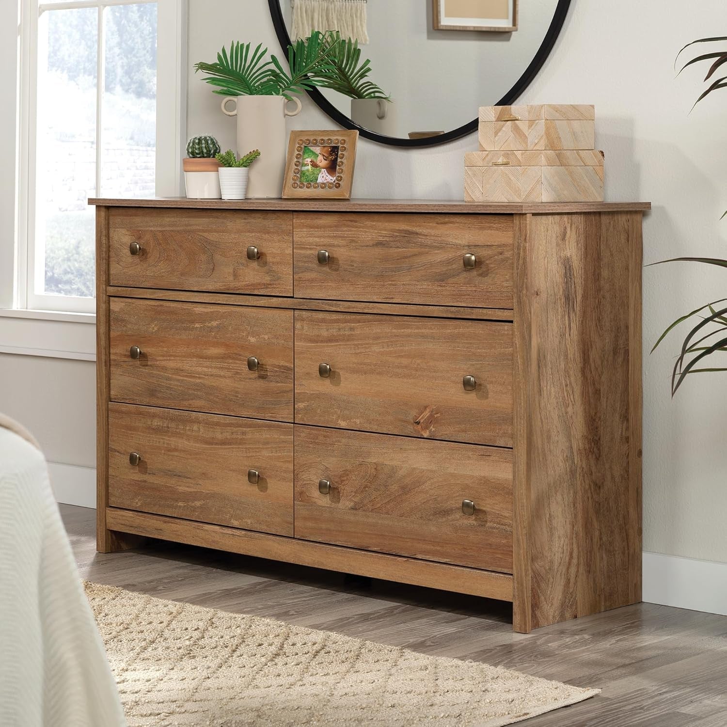Sindoori Mango Six Drawer Dresser Contemporary Storage-1