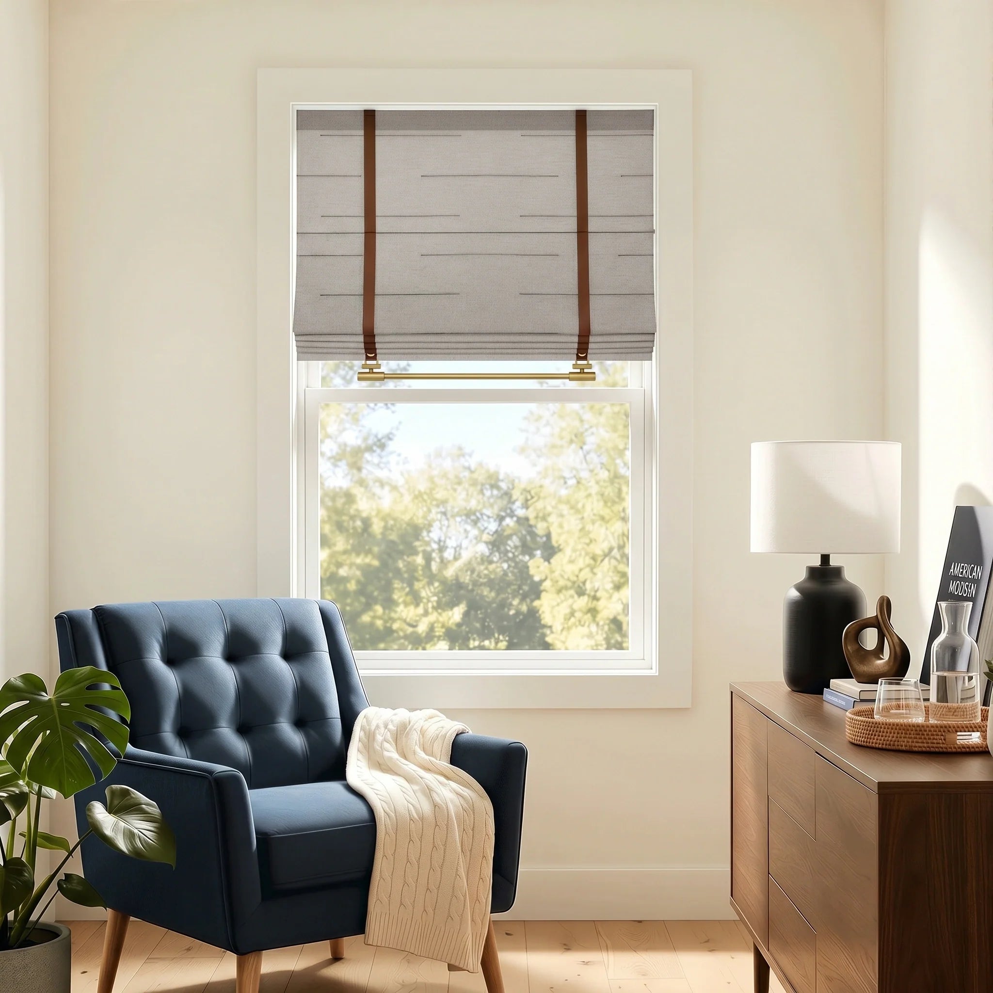 Matilda Custom Linen Roman Shades