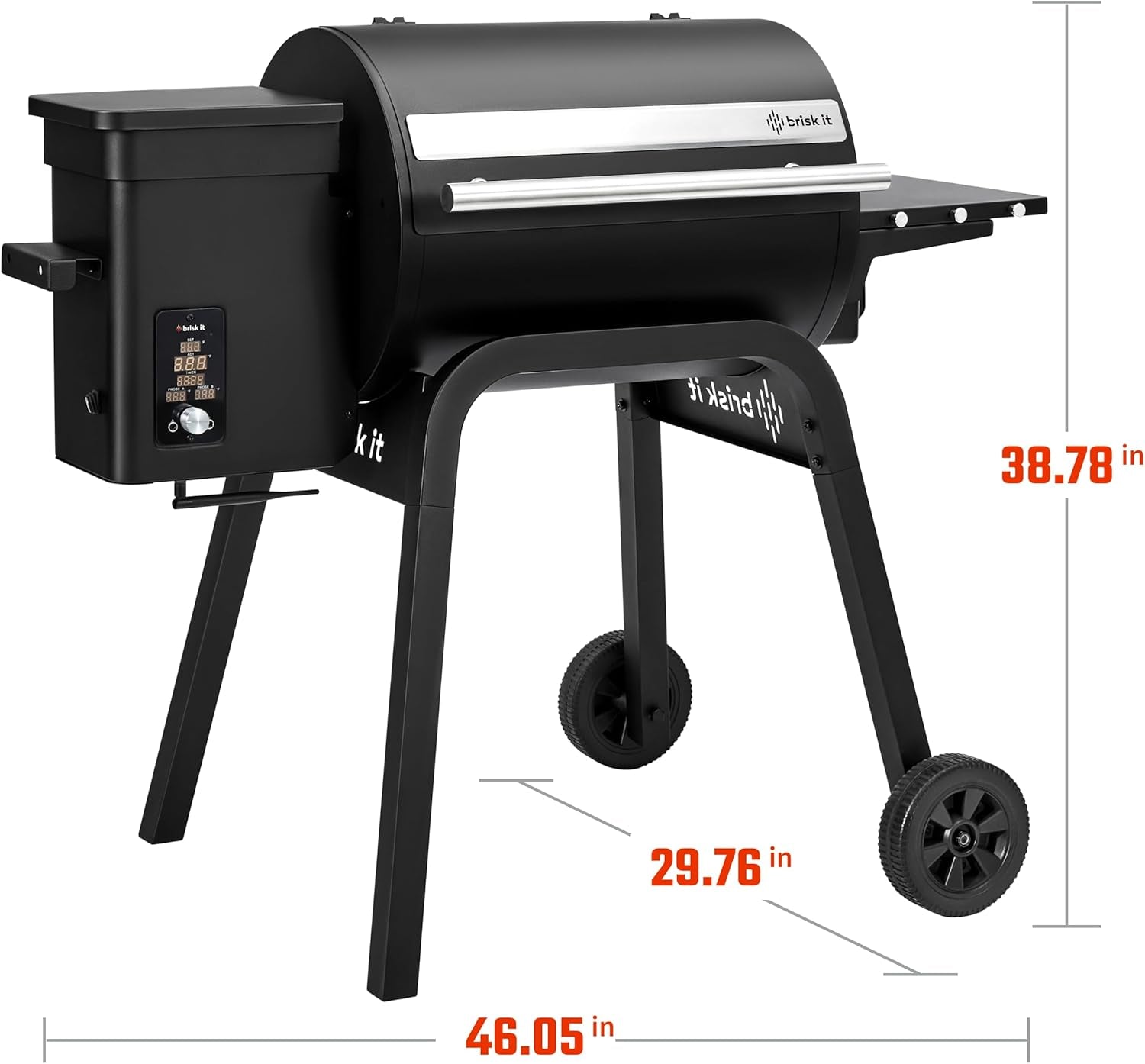 Zelos 450 Electric Pellet Smoker Grill Programmable PID Controller
