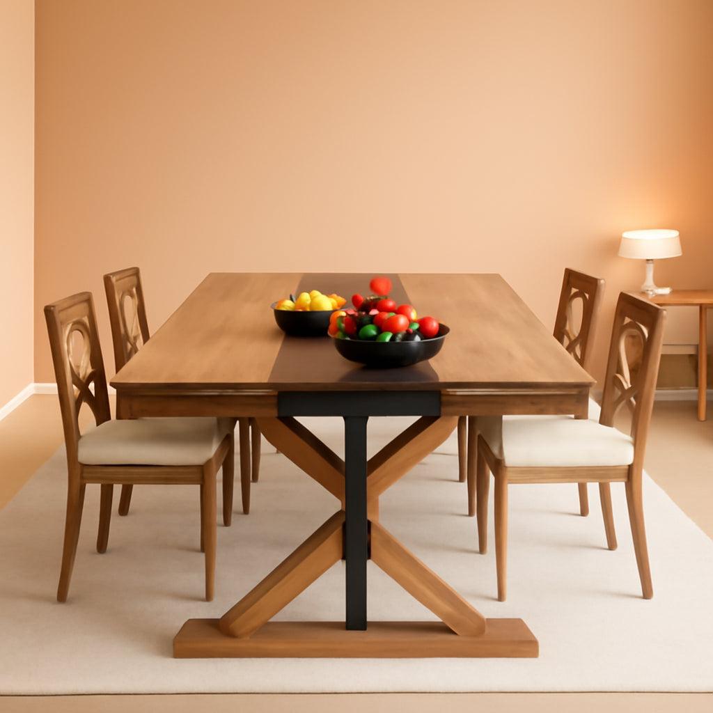 71 Inch Timbercrafted Dining Table Waterproof Surface-0